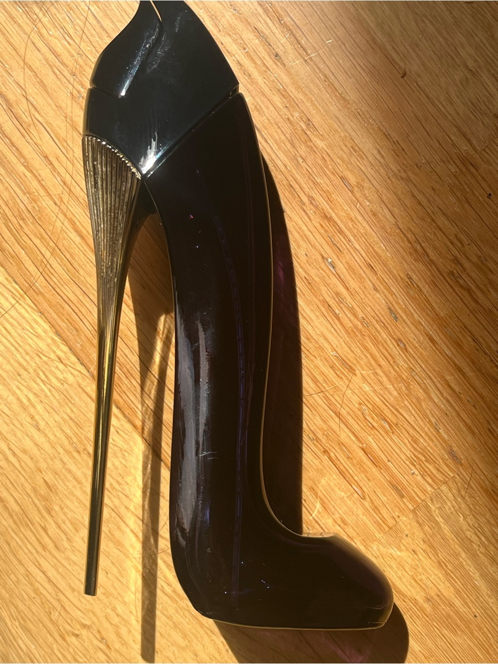 Carolina Herrera *empty* Good Girl Black Stiletto Bottle Gold Heel 80ml 2.7 floz - Picture 8 of 13